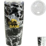 Viking® Nova Marbled Double Wall Vacuum Insulated Tumbler, 20oz.