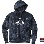 Champion® Reverse Weave® Cotton/Poly Fleece Scrunch-Dye Tie-Dye Men's Hooded Sweatshirt