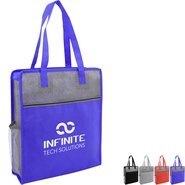 Color Basics Heathered Non-Woven Tote Bag