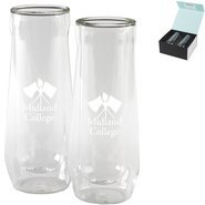 Corkcicle® Flute Glass Gift Set