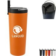 Thor Copper Vacuum Insulated Tumbler w/ Straw Lid, 24oz.