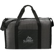 Grid Boxy Nylon Duffel