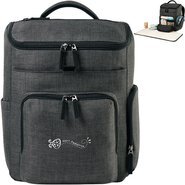 Reagan Heather Poly Diaper Backpack