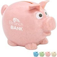 Wheat Straw Piggy Bank