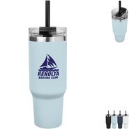 Naomi Intrepid Vacuum Insulated Stainless Steel Tumbler w/ Straw, 40oz.