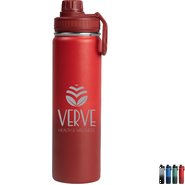 Alaska Ombre Stainless Steel Double Wall Water Bottle Laser Engraved, 25oz.