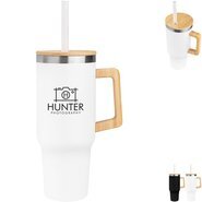 Carolina Intrepid Recycled Stainless Steel Vacuum Insulated Tumbler w/ Straw, 40oz.