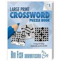 Large Print Crossword Puzzle Book  Vol. 1  Health Promotions Now