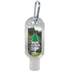 Tottle Antibacterial Hand Sanitizer Gel w/ Carabiner, 2oz.