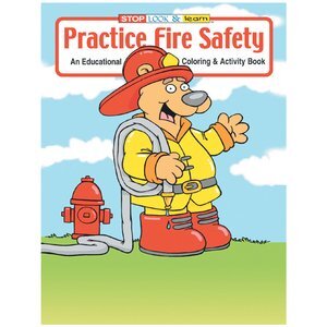 Practice Fire Safety Coloring Book, Stock