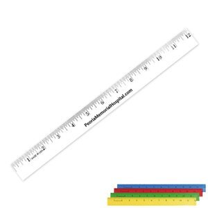 12 Enamel Wood Ruler, Full Color Digital