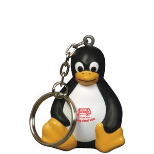 Sitting Penguin Stress Reliever Key Chain