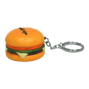 Hamburger Stress Reliever Key Chain