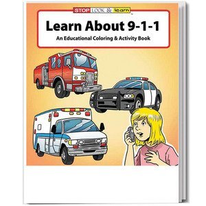 Learn About 911 Coloring & Activity Book, Stock