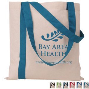Color Stripe Cotton Economy Tote