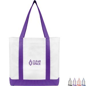Colored Trim Non-Woven Tote