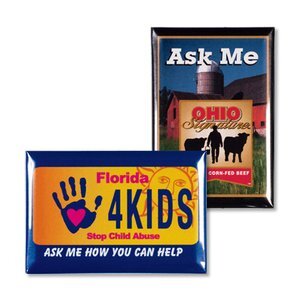 Rectangle Button-Square Corners, 2" x 3"