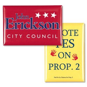 Rectangle Button-Square Corners, 2-1/2" x 3-1/2"