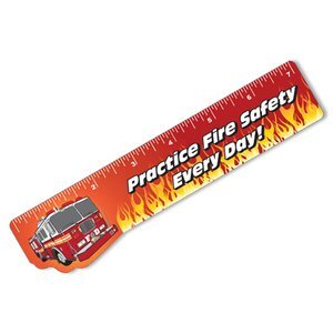 Safety Laminated Fire Safety Ruler, Stock