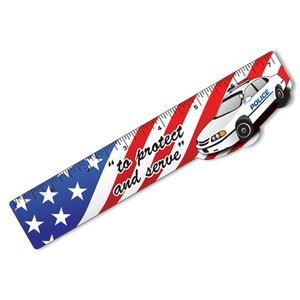 To Protect and Serve Laminated Safety Ruler, Stock