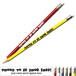 Proud To Be Drug Free/Star Design Mood Color Changing Pencil