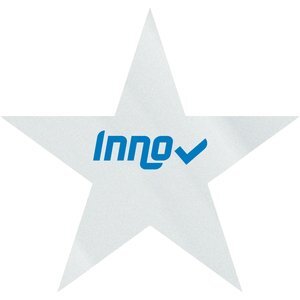 Star Shape Custom Sticker - Clear, 5/8"