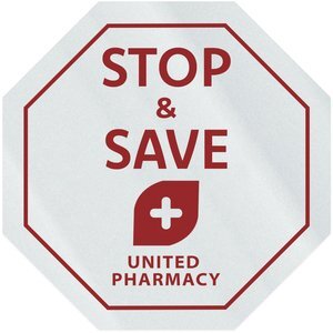 Stop Sign Shape Custom Sticker - Clear, 2-1/4"