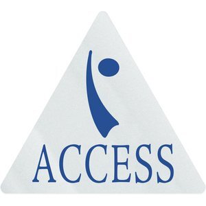 Triangle Shape Custom Sticker - Clear, 2-1/4"