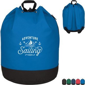 Drawstring Padded Strap Polyester Backpack