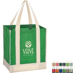 Two Tone Non-Woven  Shopper Tote