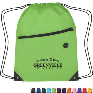 Large Polyester Sports Pack w/ Front Zipper