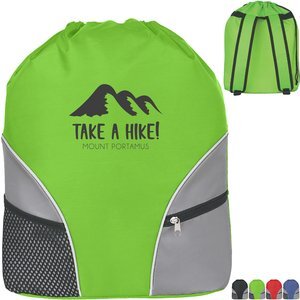 Zippy 210D Polyester Drawstring Backpack