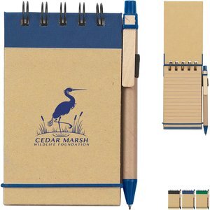 Eco-Friendly Spiral Jotter & Pen, 3" x 5"