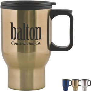 Aspen Stainless Travel Mug, 15oz., BPA Free