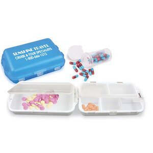 Fill, Fold and Fly Pocket Pill Box, Six Compartment