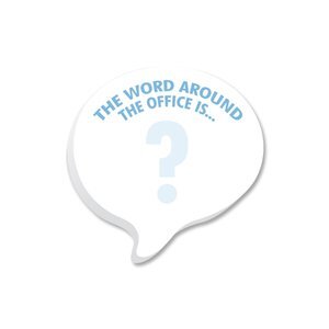 Post-it® Custom Printed Die-Cut Notes- Bubble Shape