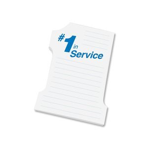 Post-it® XL Custom Printed Die-Cut Notes - Number 1 Shape