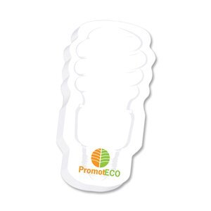 Post-it® XL Custom Printed Die-Cut Notes - Eco Bulb Shape