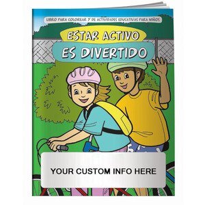 Fitness Is Fun Coloring & Activity Book - Spanish Version