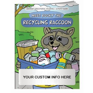 Meet Rocky the Recycling Raccoon Coloring & Activity Book