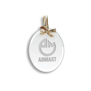 Oval Jade Ornament - Deep Etched