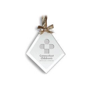 Diamond Shaped Jade Ornament - Deep Etched