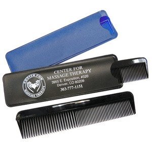 Unbreakable Comb w/ Matching Vinyl Case - One Imprint