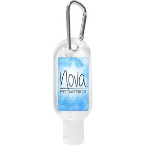 Tottle Antibacterial Hand Sanitizer Gel with Carabiner, 1oz.