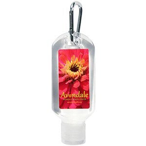 Tottle Aloe Hand Sanitizer Gel with Carabiner, 2oz.