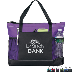 Windom Zippered Polycanvas Tote