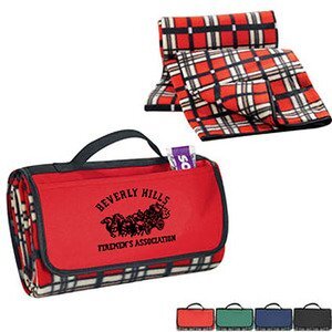 Padded Water-Resistant Fleece Picnic Blanket