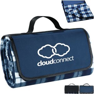 Padded Water-Resistant Fleece Picnic Blanket