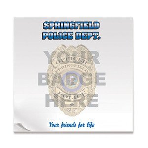 Police Badge, 25 Sheet Sticky Pad