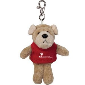 Bulldog Wild Bunch Plush Key Tag